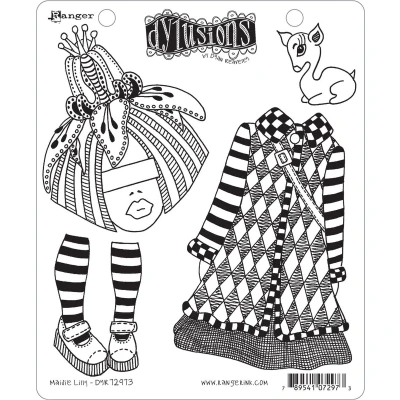 Afbeelding van Dylusions cling mount stamp set Maisie Lilly