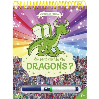 Image de Où sont cachés les dragons ? bloc avec feutre effaçable