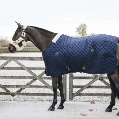 Afbeelding van Kentucky Horsewear Kentuckt Staldeken Navy 155 6&#039;9 400 gram
