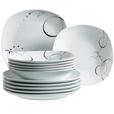 Image de DOMESTIC 921387 ASSIETTES SERVICE DE TABLE 12 PIÈCES CHANSON