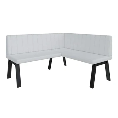 Afbeelding van Akiko Metal A Hoekbank voor je eetkamer, moderne keuken, zithoek, eethoek. Perfect kantoor en receptie. solide afwerking. (168 x 142 Rechts Soft17)