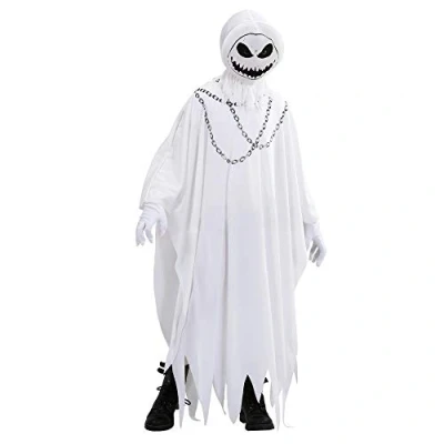 Afbeelding van Widmann Spook &amp; Skelet Kostuum Traditionele Enge Geest Kind Wit / Beige Maat 158 Halloween Verkleedkleding