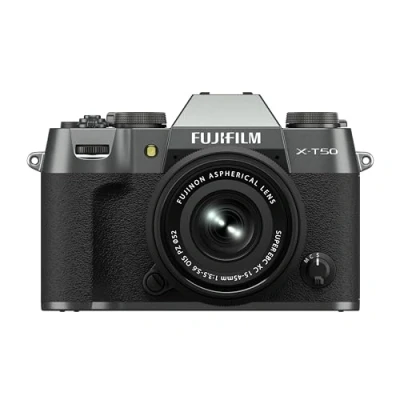 Afbeelding van Fujifilm X T50 Antraciet + XC 15 45mm f/3.5 5.6 OIS PZ