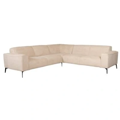 Afbeelding van Bronx71® Scandinavische hoekbank Vegas bouclé beige links/rechts
