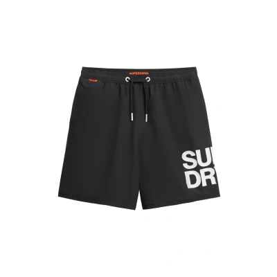 Afbeelding van Superdry LOGO INCH Zwemshorts, Heren, Maat: Large, Black