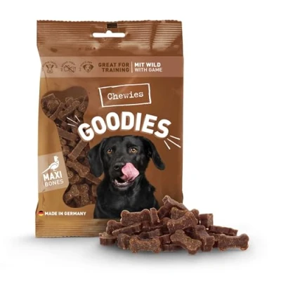 Afbeelding van 4x200g Botjes Kauwsnacks Wild smaak Chewies Hondensnacks