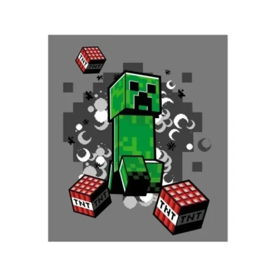 Afbeelding van Minecraft Creeper Fleece deken 130 x 160 cm 100% polyester