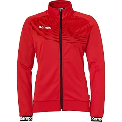 Afbeelding van Kempa Wave 26 Poly Jacket Sportjack voor dames en meisjes, voetbaltrainingsjas, elastisch trainingssweatshirt met ritssluiting