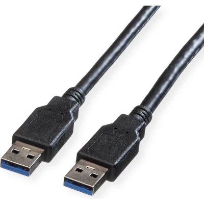 Afbeelding van ROLINE USB 3.2 Gen 1 kabel, type A A, zwart, 1,8 m