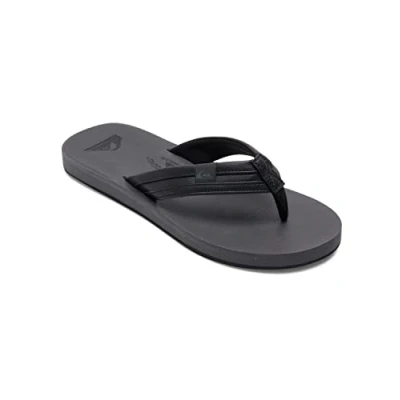 Afbeelding van Quiksilver Carver Squish Teensandalen, Heren, Maat: 43, Black/grey/black Kunststof