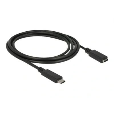 Image de Delock Câble d&#039;extension USB 24 pin C (M) pour (F) 3.1 Gen 1 3 A 1.5 m noir