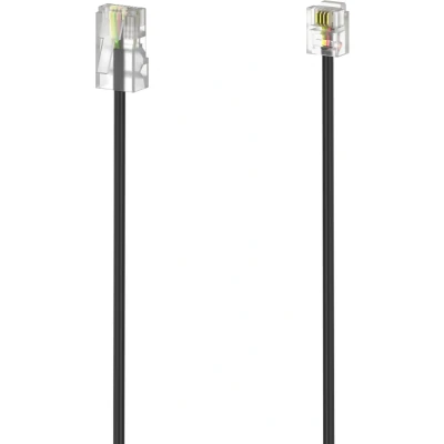 Afbeelding van Hama DSL Aansluitkabel [1x RJ11 stekker 6p4c 1x RJ45 8p4c] 3 m Zwart