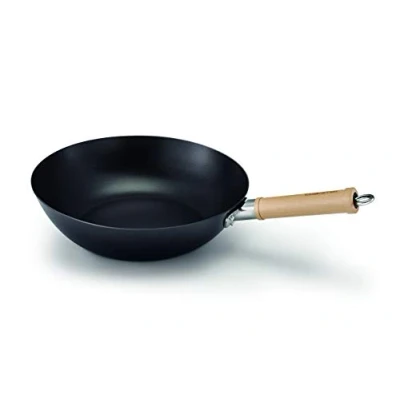Image de Kitchen Fun By Beka 13870284 Bali Poele Wok 28 Cm Tous Feux + Induction Noir