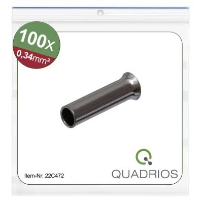 Afbeelding van Quadrios 22C472 Adereindhulzen 0.34 mm² Ongeïsoleerd 100 stuk(s)