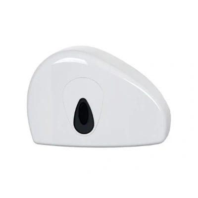 Afbeelding van Toiletpapierdispenser PlastiQline, Jumboroldispenser mini + restrol kunststof, ABS kunststof