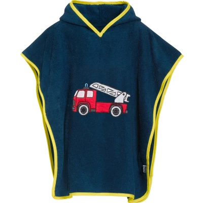 Afbeelding van Playshoes Bad poncho met capuchon Brandweerauto