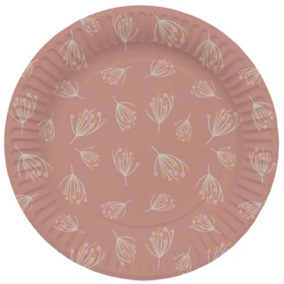 Afbeelding van Folat Borden blooming baby girl 8 stuks 23 cm