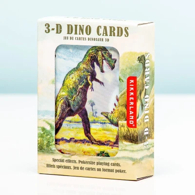 Afbeelding van 3D Speelkaarten Dinosaurussen