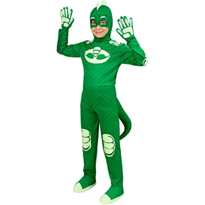 Afbeelding van FUNIDELIA Deluxe Gekko Kostuum PJ Masks Maat: 97 104 cm
