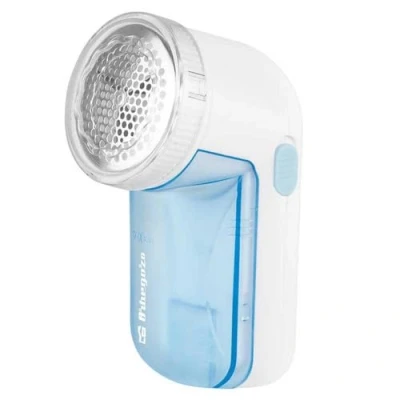 Afbeelding van Orbegozo QP 6400 Elektrische pluche dier, kroon Ø 5 cm, pluisopvangbak, roestvrijstalen rooster en lemmet, ergonomisch design, werkt op batterijen