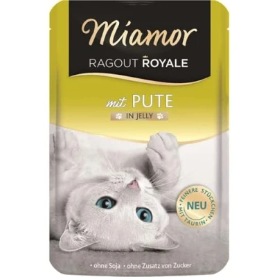 Afbeelding van 22x100g Ragout Royale Kalkoen Miamor Kattenvoer