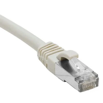 Afbeelding van Exertis Connect Patchkabel Cat. 6, F/UTP, halogeenvrij, met vergrendelbare neusbescherming, grijs, 10,0 m (S/FTP, CAT6, 10 m), Netwerkkabel