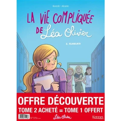 Image de La Vie compliquée de Léa Olivier BD pack T02 acheté = T01 offert