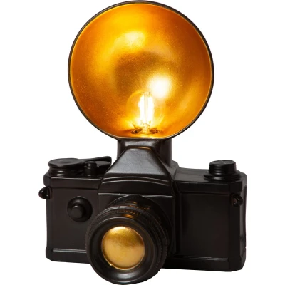 Afbeelding van Lucide EXTRAVAGANZA CAMERA Tafellamp 1xE14 Zwart