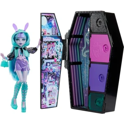Afbeelding van Monster High Skulltimate Secrets Neon Frights Twyla 21 cm Modepop