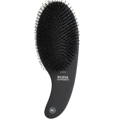 Afbeelding van Olivia Garden Curve Boar &amp; Nylon Matt Black