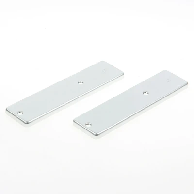 Afbeelding van Hoppe Kortschild, aluminium 202kp zonder krukgat blind zilver