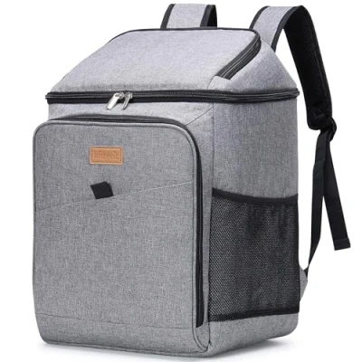 Afbeelding van Lifewit 26 Liter Koelrugzak, Thermische Rugzak, Geïsoleerde koeltas, Zachte Dubbele Hoes Koeltas Voor Picknick, Kamperen, Reizen, Grijs