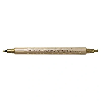Afbeelding van Rayher Hobby 7869306 gouden metallic kalligrafiepen met 2 punten, lijndikte en 3,5 mm