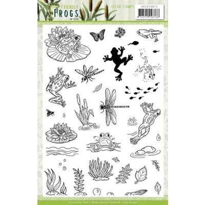 Afbeelding van Clear Stamps Friendly Frogs by Amy Design