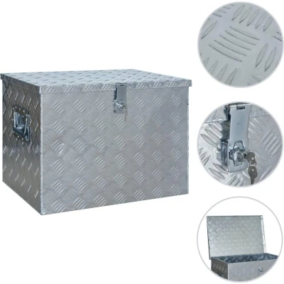Afbeelding van Aluminium kist 610x430x455 mm zilverkleurig