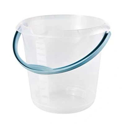 Afbeelding van keeeper Emmer met geïntegreerde schaalverdeling en ergonomische handgreep, 10 l, Mika, natuurlijk transparant