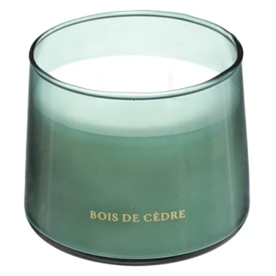 Afbeelding van Atmosphera Geurkaars Cederhout Cedar 30 Branduren 300g Groen Geschenk