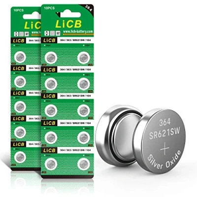 Afbeelding van LiCB 20 stuks SR621SW 364 1,5 V V364 AG1 LR621 SR 621SW knoopcellen voor horloges