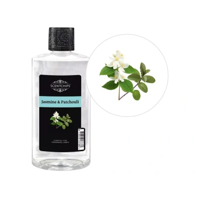 Afbeelding van Scentchips® Jasmijn &amp; Patchouli Geurolie Voor Aromadiffuser Oliebrander Etherische Olie Essentiele Olien 475ml