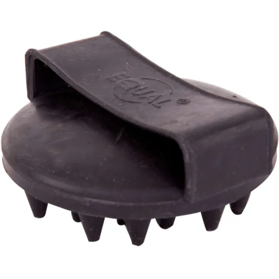 Afbeelding van Premiere Ros/Massageborstel Rubber Rond Grof Zwart One Size