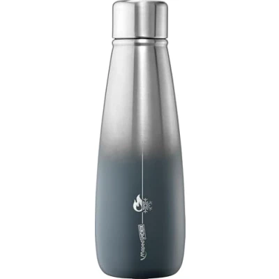 Afbeelding van Maped Picnik Thermosfles van roestvrij staal, lekvrije fles, dubbelwandig, lang koud en warm bewaren, grijs, 500 ml