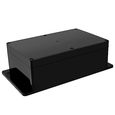 Afbeelding van Therlan aftakdoos, zwart, IP65, waterdicht, ABS kunststof, elektronische behuizing, opbouw, waterdichte buitenverdeelkast, 230 x