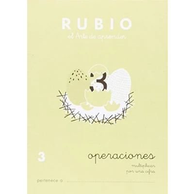 Afbeelding van Wiskundeschrift Rubio Nº3 A5 Spaans 20 Lakens (10 Stuks)