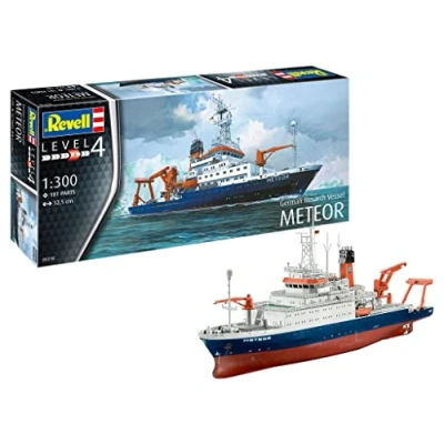 Afbeelding van Revell 05218 German Research Vessel Meteor Boot (bouwpakket) 1:300