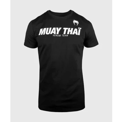 Afbeelding van Venum Muay Thai VT T Shirt Katoen Zwart Wit XL