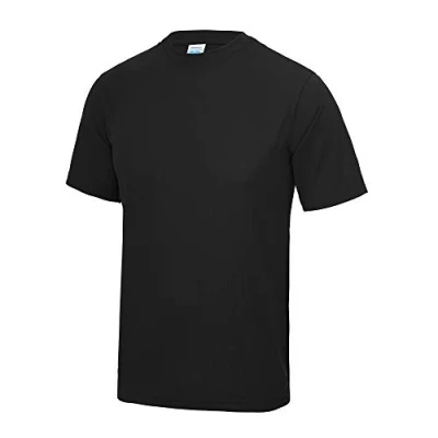 Afbeelding van Just Cool Performance T shirt effen heren, zwart.