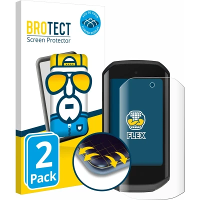 Afbeelding van BROTECT Screenprotector voor Garmin Edge 1050 Folie Beschermfolie transparant volledig dekking (2 Stuks)