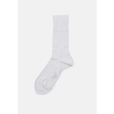 Afbeelding van FALKE Tiago business &amp; casual organisch katoen sokken heren wit Maat 43 44