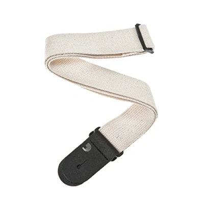 Image de D&#039;Addario 50CT01 Sangle de guitare en coton, Natural