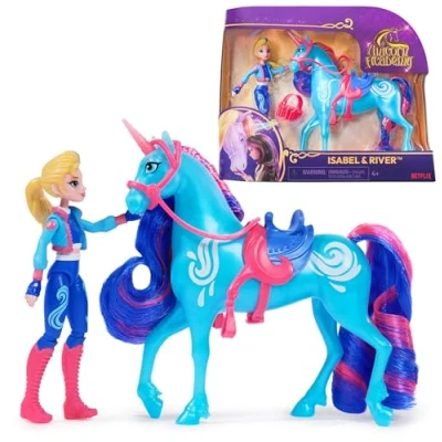 Image de Spin Master Coffret Licorne Et Poupee River Isabel Unicorn Academy